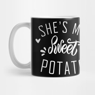 She's My Sweet Potato I Yam Thanksgiving Couples Matching Mug